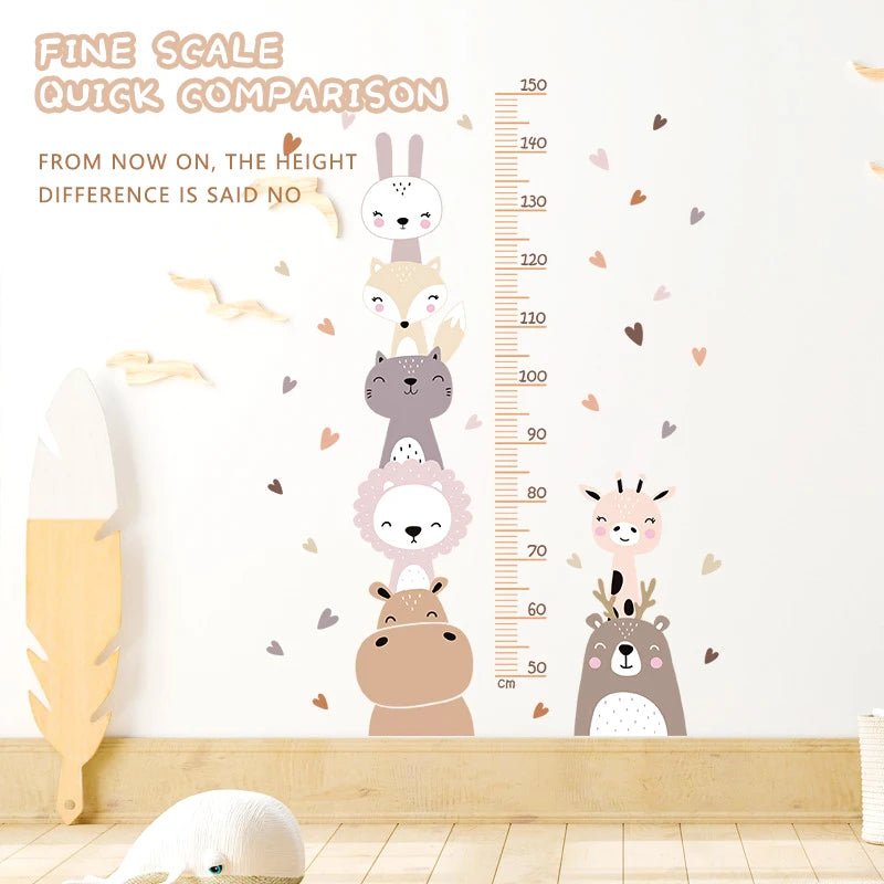 Whimsical Wall Height Chart for Kids – Adorable Baby Room Measuring Ruler - SweetPeaShop