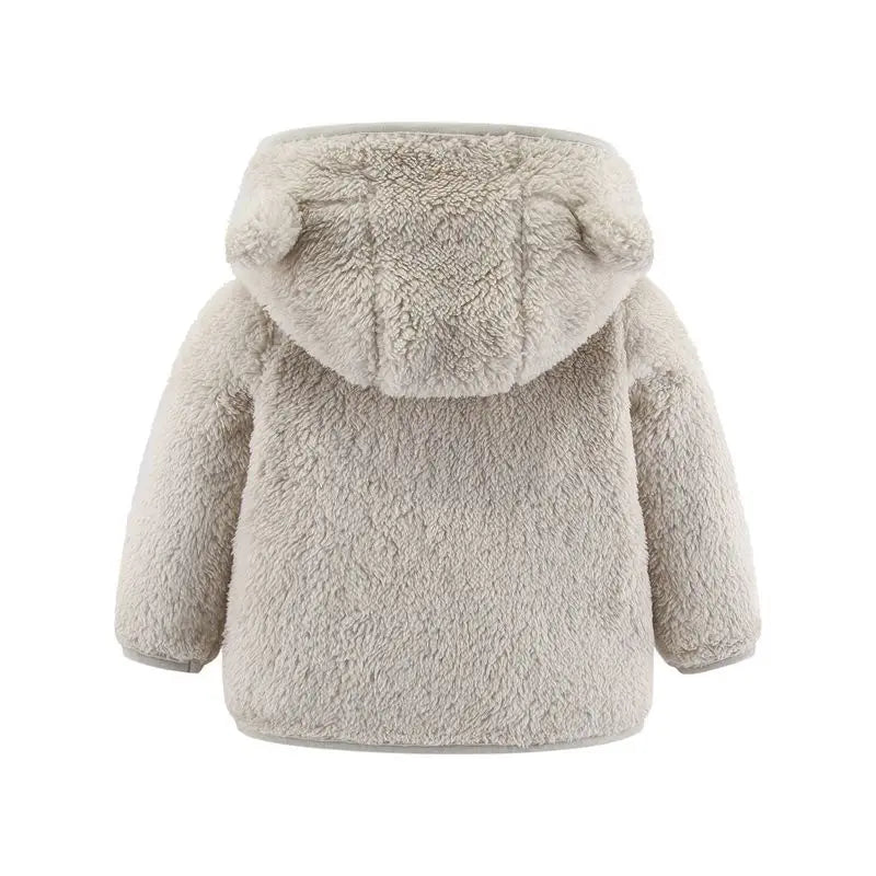 Baby Bear Ears Fleece Jacket - Winter Warmth Outerwear for Toddlers (0-2 Years) - SweetPeaShop