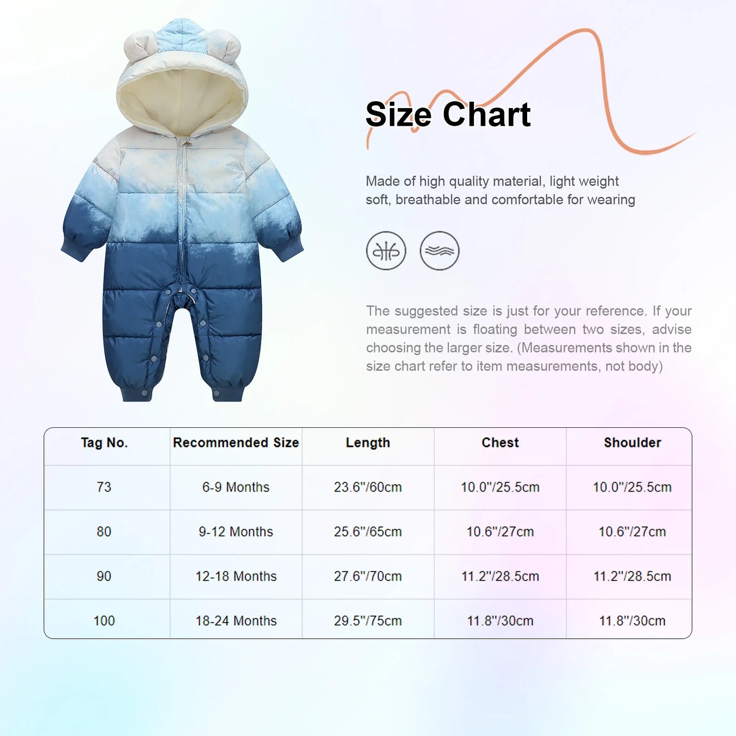 Newborn Baby Winter Warm Hooded Down Romper Jacket Snowsuit – SweetPeaShop Exclusive