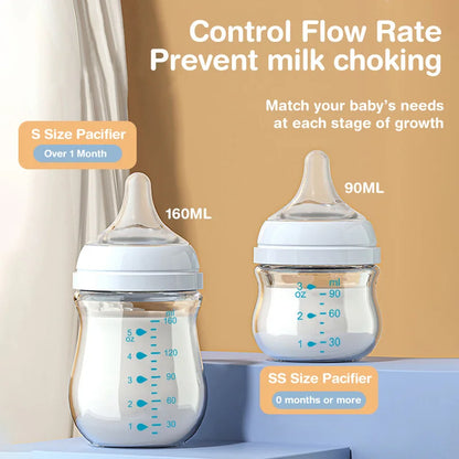 GentleFlow Glass Feeding Bottle - SweetPeaShop Exclusive - SweetPeaShop