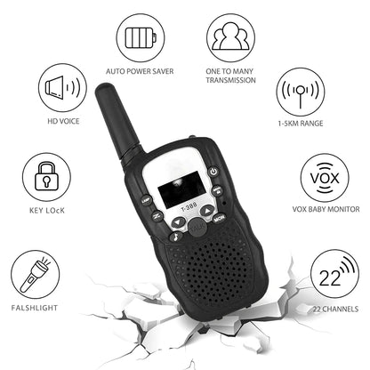 Rechargeable Kids Walkie Talkies - 3km Handheld Radios - SweetPeaShop