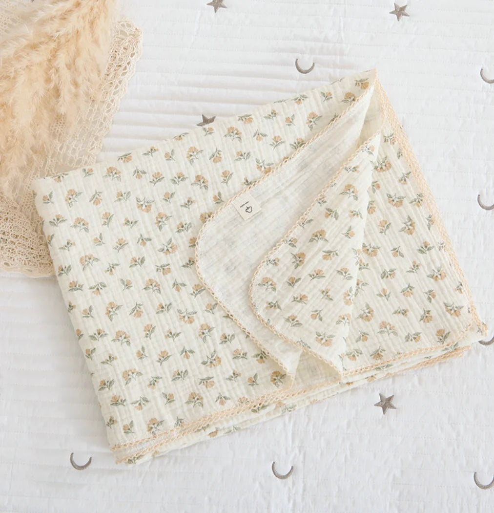 Muslin Baby Blanket- SweetPeaShop Exclusive - SweetPeaShop