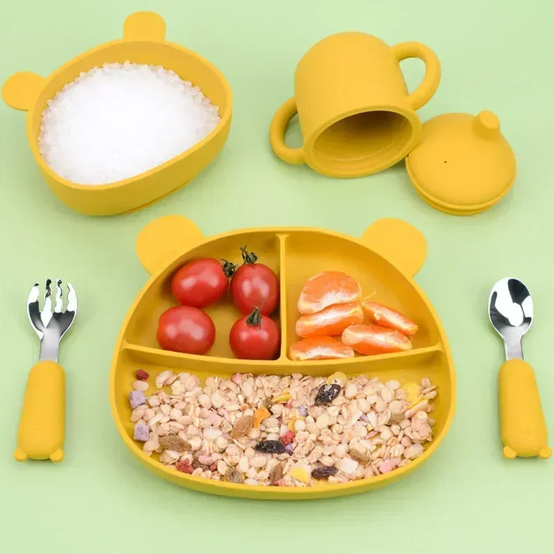 Baby Cartoon Tableware Set - Toddler-Friendly Cutlery - SweetPeaShop