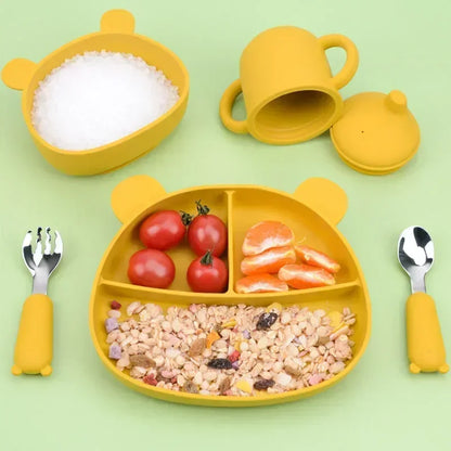 Baby Cartoon Tableware Set - Toddler-Friendly Cutlery - SweetPeaShop