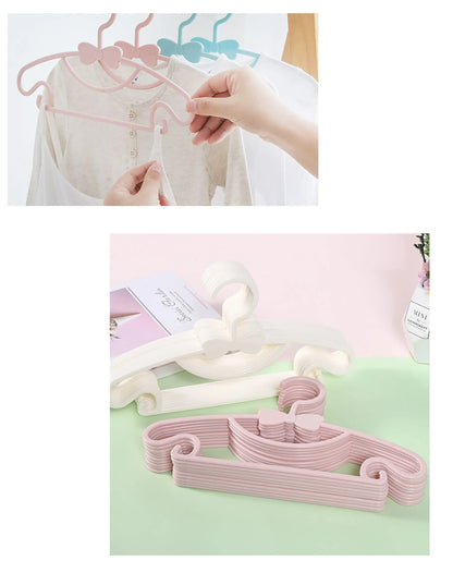 10Pcs Baby Hangers - Non-Slip Kids Baby Clothes Hangers for Infant Pants Perfect Organization for Stress-Free Moms