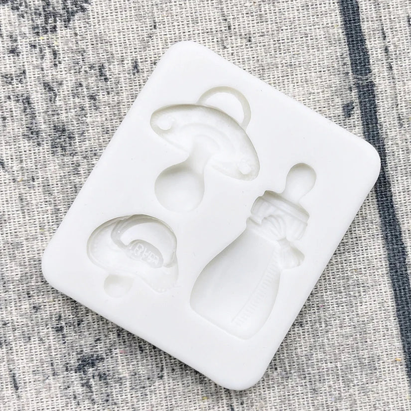 Baby Pacifier & Feeding Bottle Silicone Mold - Resin Tools for Cake Decorating and Sugarcraft - SweetPeaShop