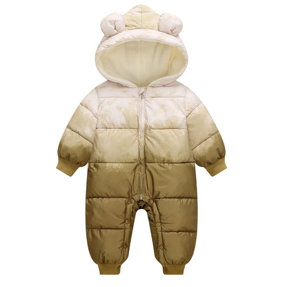 Newborn Baby Winter Warm Hooded Down Romper Jacket Snowsuit – SweetPeaShop Exclusive