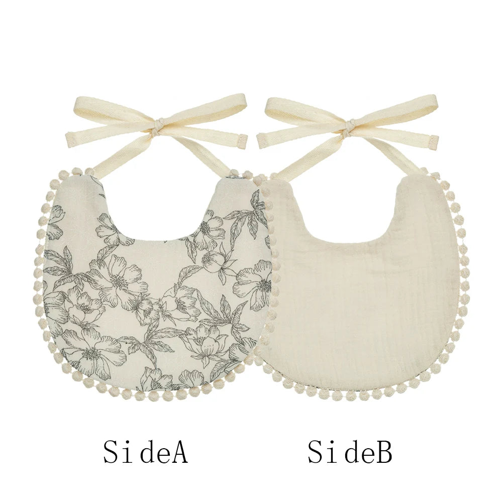 Muslin Cotton Baby Bib – SweetPeaShop Exclusive