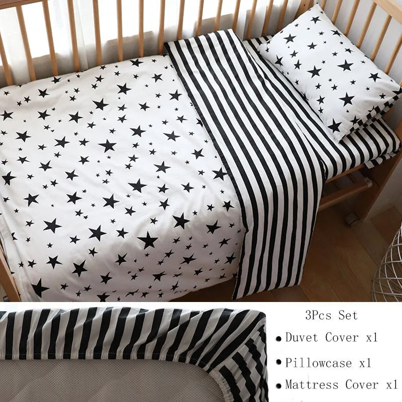 Baby Bedding Set (3pcs)- SweetPeaShop Exclusive - SweetPeaShop