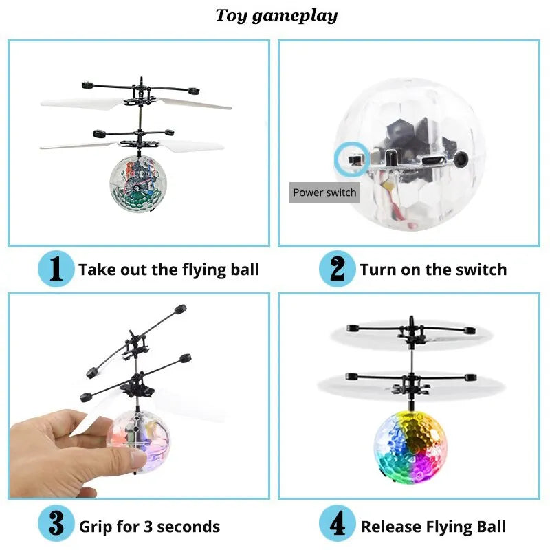 LED Light Suspension Crystal Ball - SweetPeaShop Exclusive - SweetPeaShop