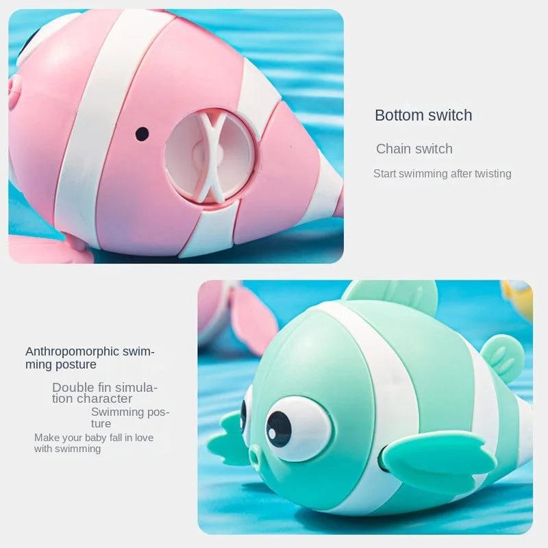 Swimming Fish Bath Toys - Classic Clockwork Water Fun - SweetPeaShop