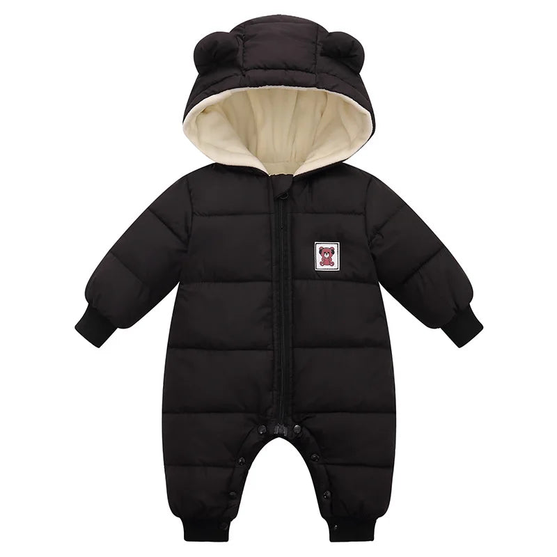 BearFriends Winter Fur Baby Romper Parka - SweetPeaShop