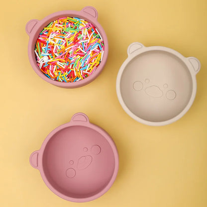 BPA-Free Silicone Baby Feeding Set - Non-Slip Bowl & Spoon 2-Piece Set - SweetPeaShop