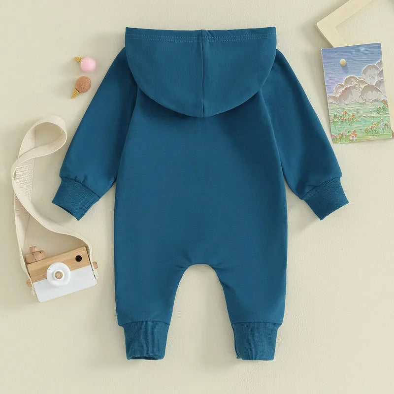 Cozy Hooded Baby Jumpsuit - SweetPeaShop Exclusive