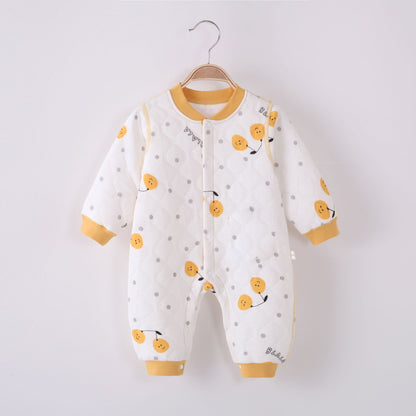 Cozy Cotton Baby Romper - Autumn & Winter Warmth - SweetPeaShop Exclusive