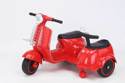 Kids Electric Motorcycle with Remote Control – Double Seat Rechargeable Tricycle for Boys & Girls - SweetPeaShop