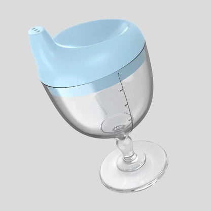 Elegant Wine Glass Baby Bottle – Inspired Infant Feeding Goblet for Effortless Milk Drinking - SweetPeaShop