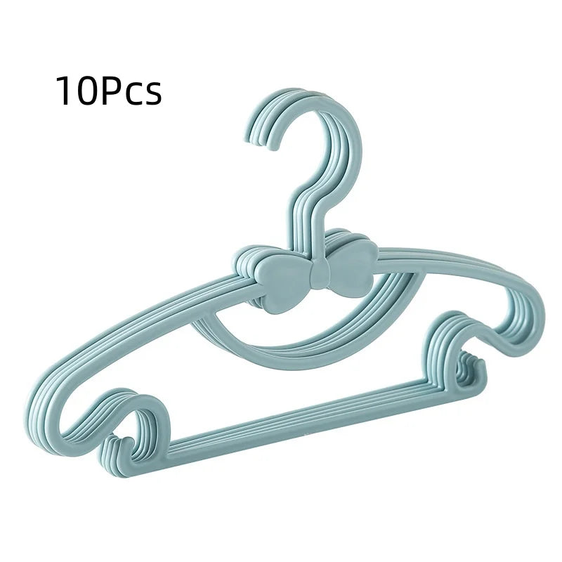 10Pcs Baby Hangers - Non-Slip Kids Baby Clothes Hangers for Infant Pants Perfect Organization for Stress-Free Moms