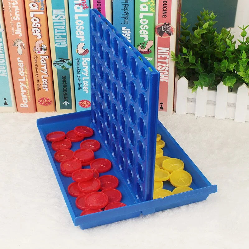 Foldable Connect 4 Board Game - Educational Puzzle Toy for Kids & Family Fun - SweetPeaShop