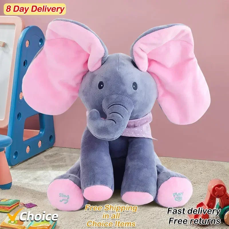 Peekaboo Elephant Plush Toy - SweetPeaShop Exclusive