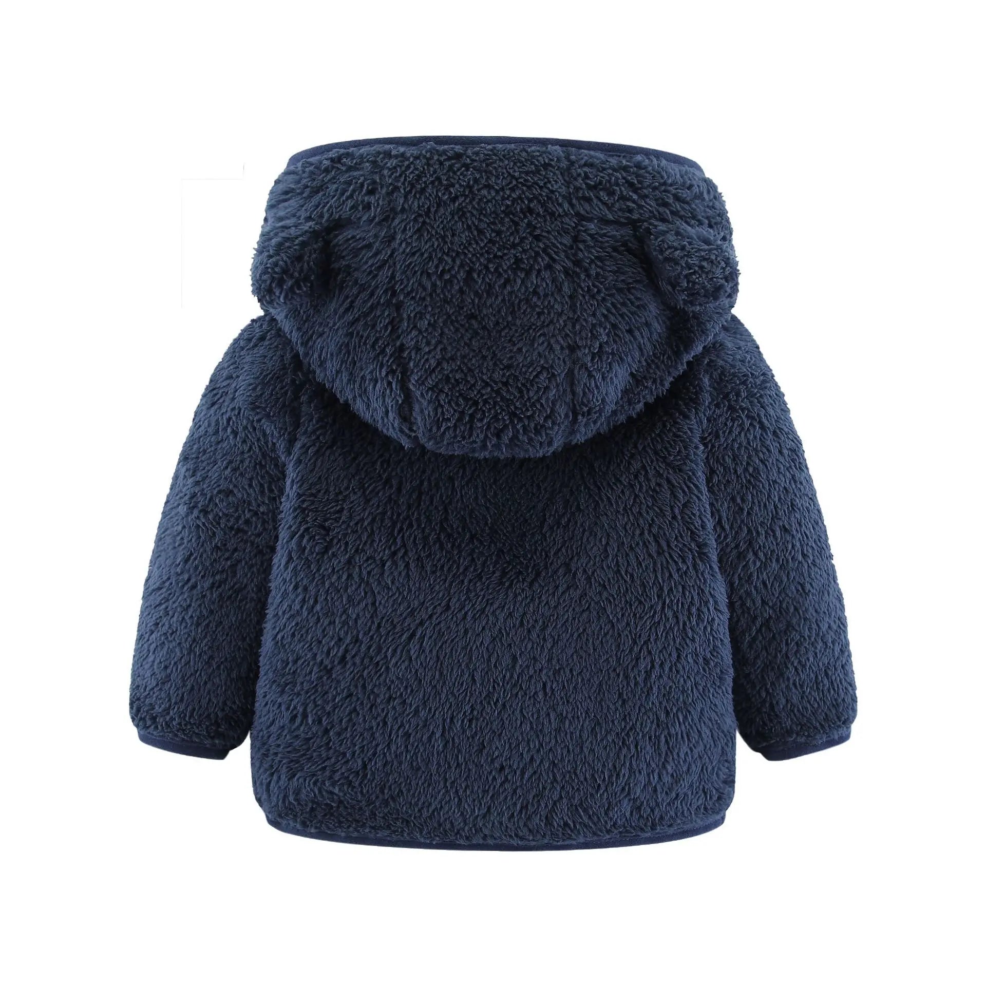 Baby Bear Ears Fleece Jacket - Winter Warmth Outerwear for Toddlers (0-2 Years) - SweetPeaShop