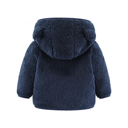 Baby Bear Ears Fleece Jacket - Winter Warmth Outerwear for Toddlers (0-2 Years) - SweetPeaShop