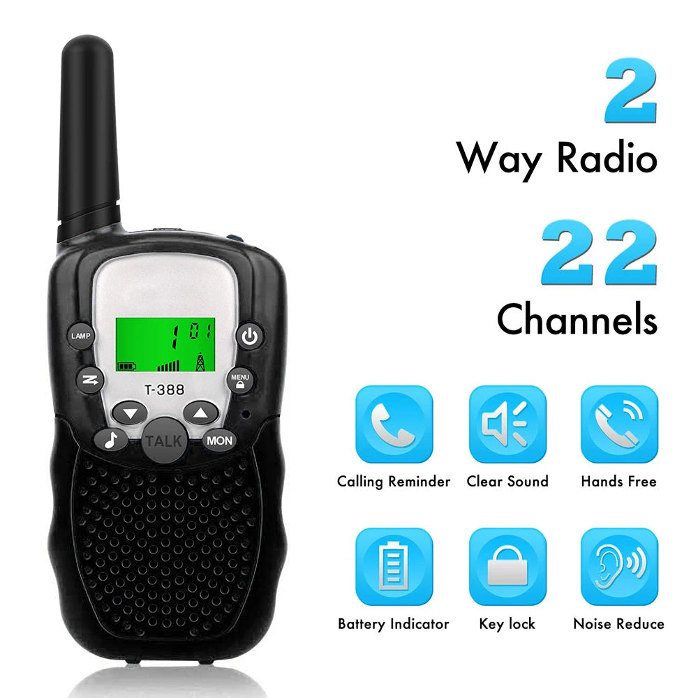 Rechargeable Kids Walkie Talkies - 3km Handheld Radios - SweetPeaShop