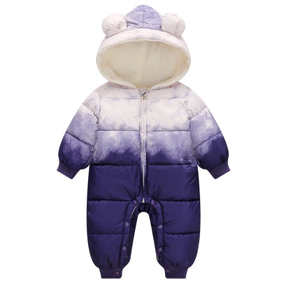 Newborn Baby Winter Warm Hooded Down Romper Jacket Snowsuit – SweetPeaShop Exclusive