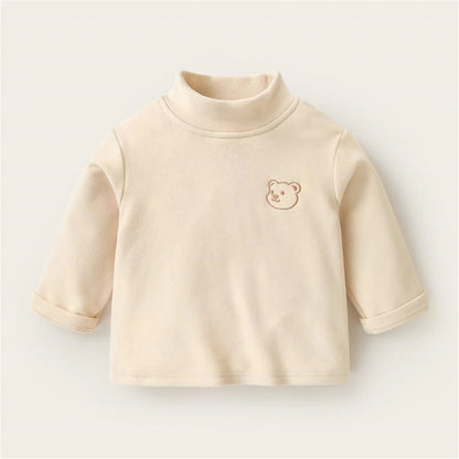 Winter Baby Turtleneck Long Sleeve Tops - Cozy Cotton Tees for Newborns to Toddlers (0-4Y) - SweetPeaShop