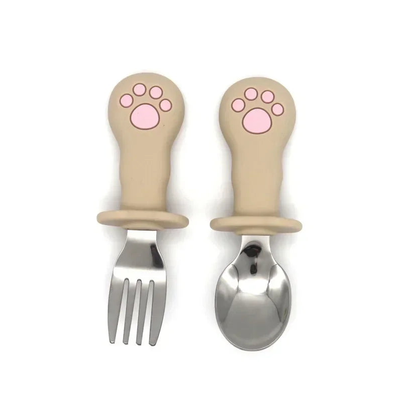 Baby Cartoon Tableware Set - Toddler-Friendly Cutlery - SweetPeaShop