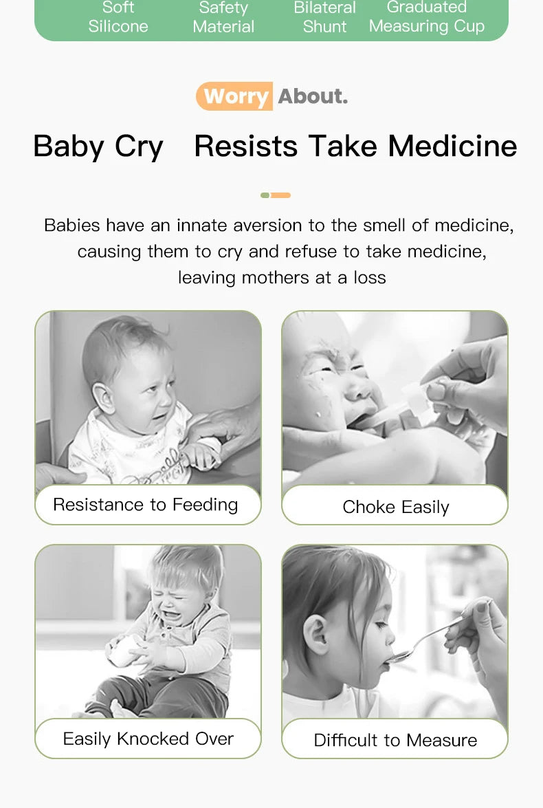 Anti-Choke Baby Medicine Feeder – Easy Pacifier Design - SweetPeaShop