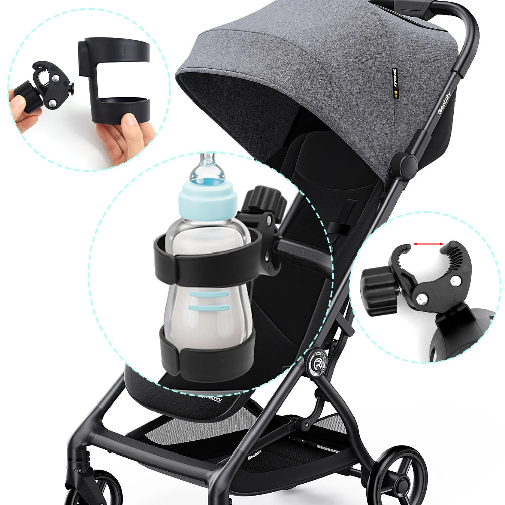 Universal 2-in-1 Baby Stroller Cup Holder with Adjustable Clip - SweetPeaShop