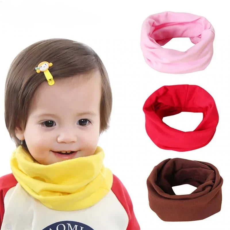 100% Cotton Winter Neck Warmer for Kids - Soft Pullover Bib & Snood Scarf - SweetPeaShop