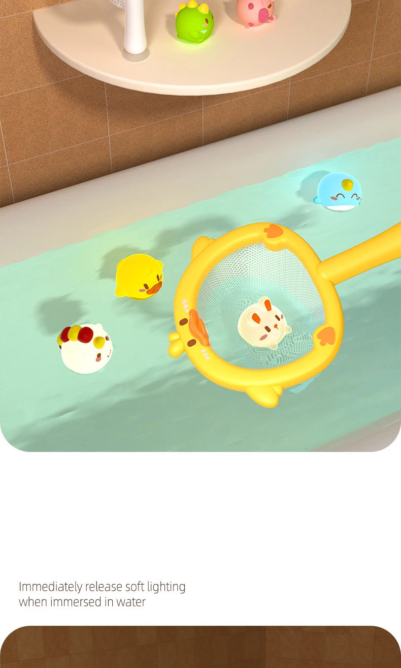 LED Light-Up Baby Bath Toy - Luminous Rubber Duck for Kids - SweetPeaShop Exclusive