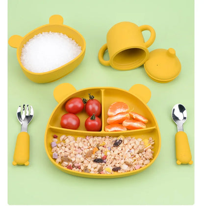 Baby Cartoon Tableware Set - Toddler-Friendly Cutlery - SweetPeaShop