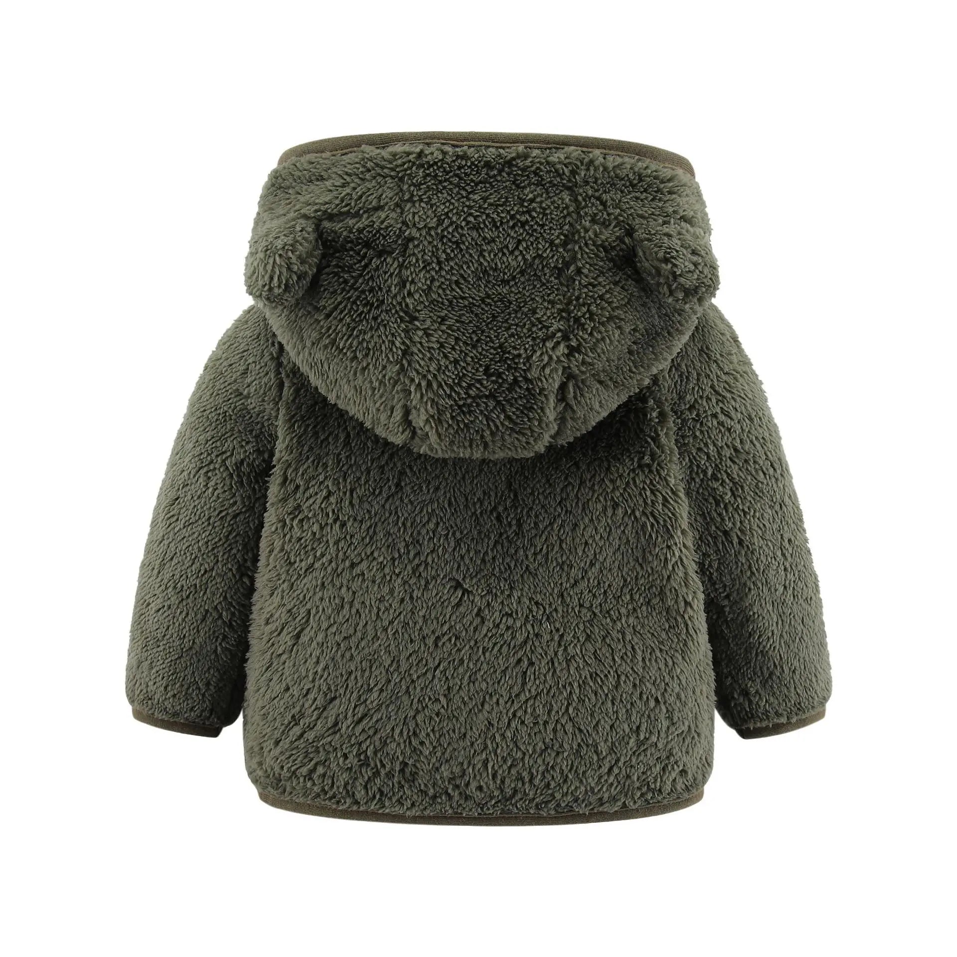 Baby Bear Ears Fleece Jacket - Winter Warmth Outerwear for Toddlers (0-2 Years) - SweetPeaShop