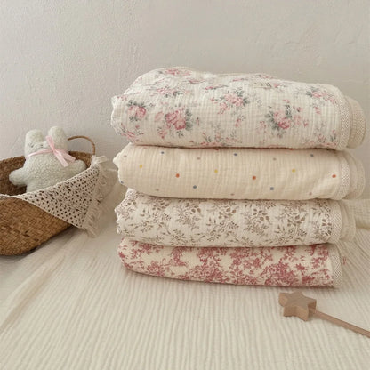 Winter Baby Muslin Blanket- SweetPeaShop Exclusive - SweetPeaShop