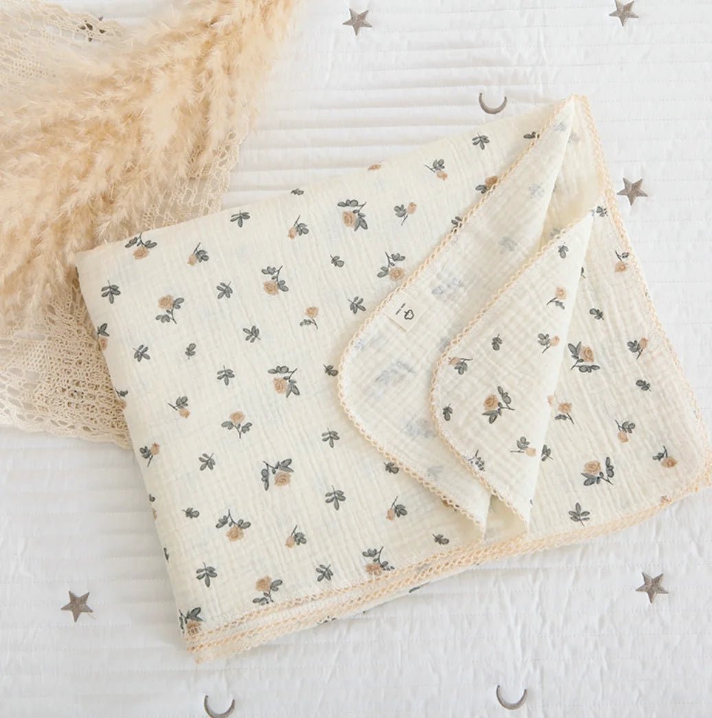 Muslin Baby Blanket- SweetPeaShop Exclusive - SweetPeaShop