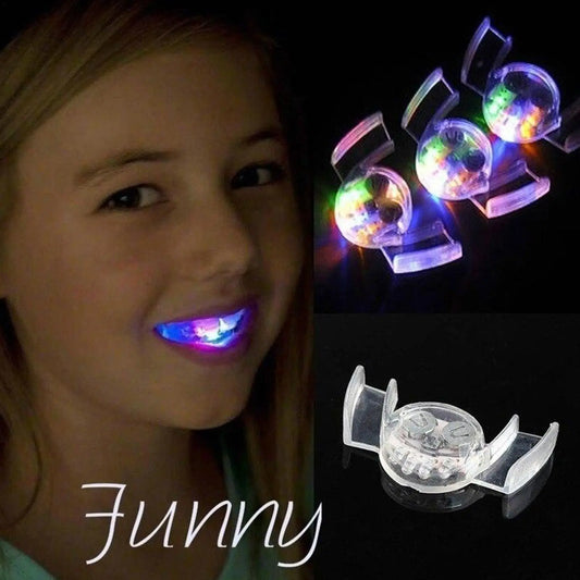 LED Glow Teeth Braces – Halloween Party Light-Up Toy - SweetPeaShop