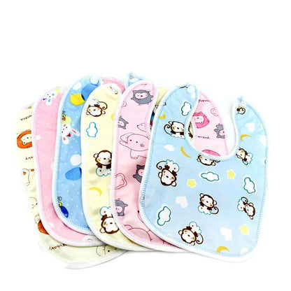 Cartoon Cotton Waterproof Baby Bib - SweetPeaShop Exclusive