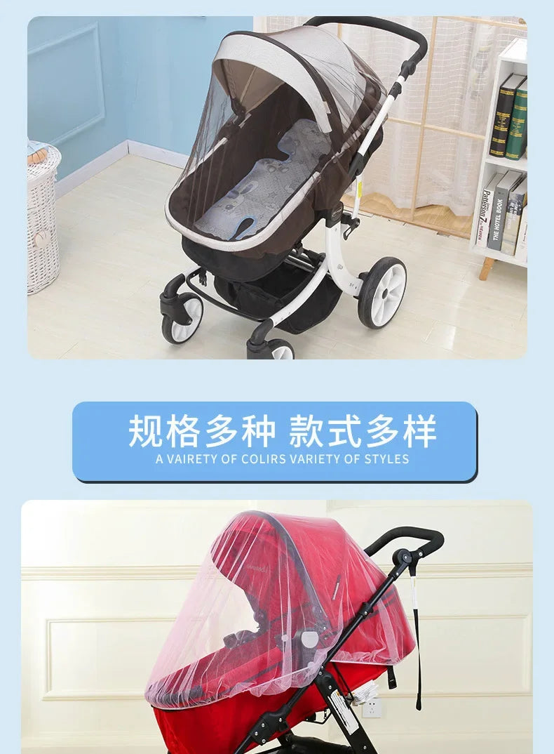 Zipper-Type Fly Protection Baby Crib and Stroller Mosquito Net – Summer Full Coverage - SweetPeaShop