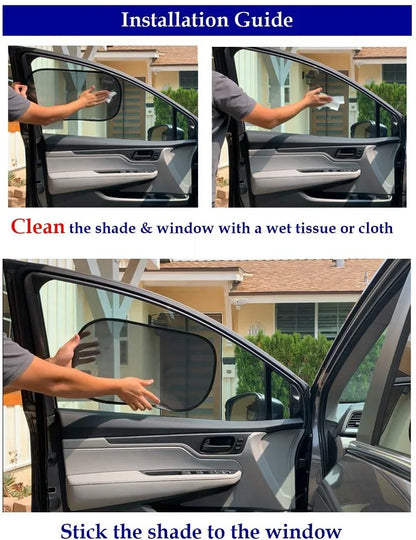 Magnetic UV Protection Car Sun Shade - Baby Window Mesh Visor - SweetPeaShop