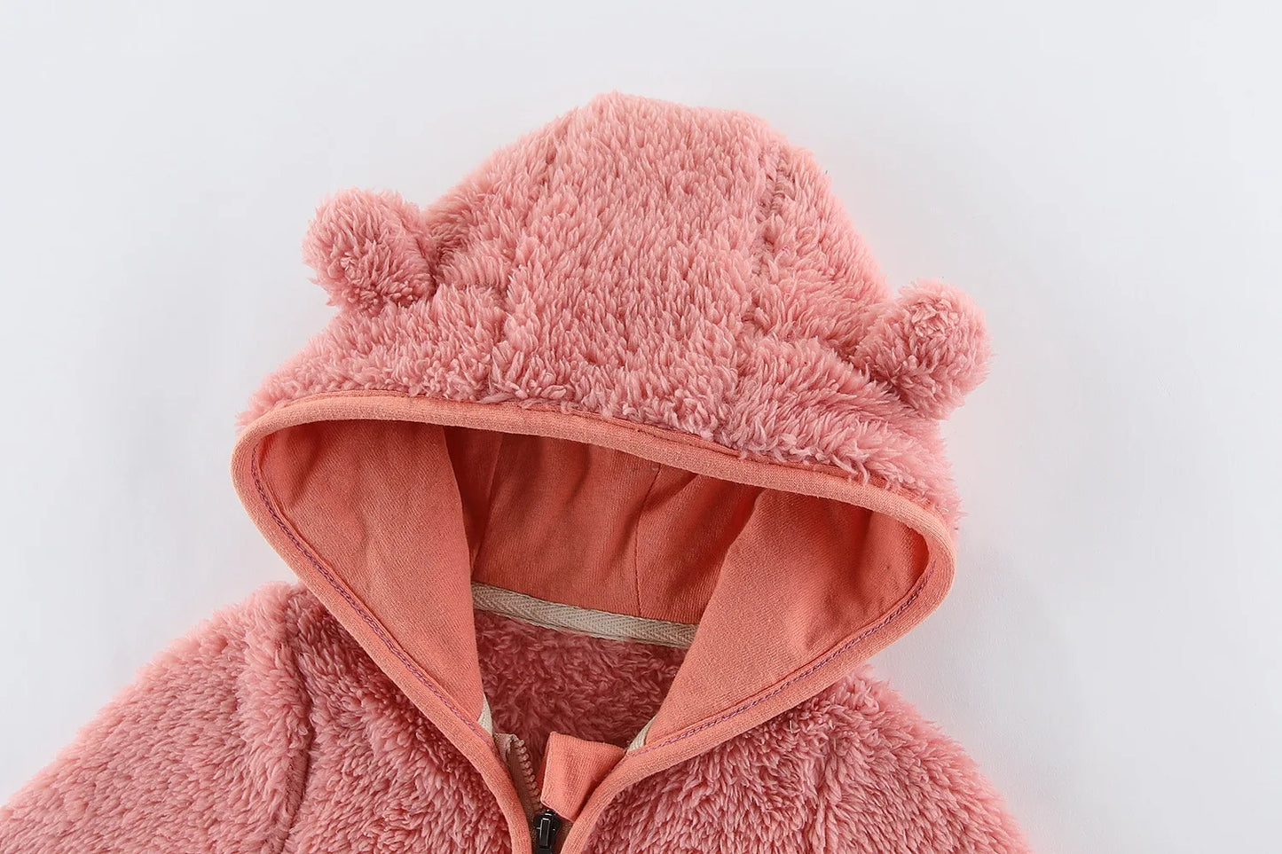 Baby Bear Ears Fleece Jacket - Winter Warmth Outerwear for Toddlers (0-2 Years) - SweetPeaShop