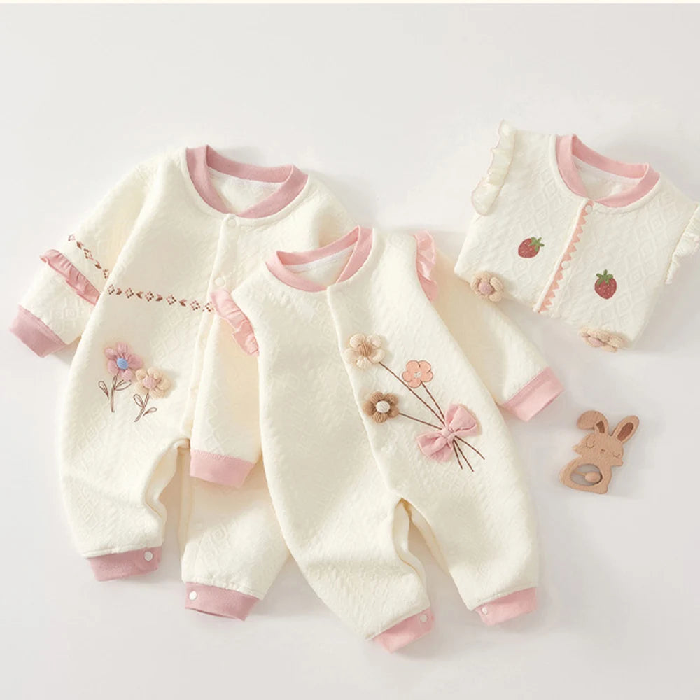 Baby Girl Long Sleeve Romper – SweetPeaShop Exclusive