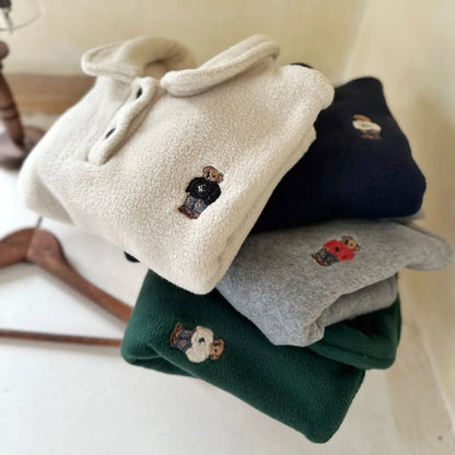 BearPolo Winter Sweatshirt – Cozy Cotton Sweatshirt for Baby Boys & Girls - SweetPeaShop