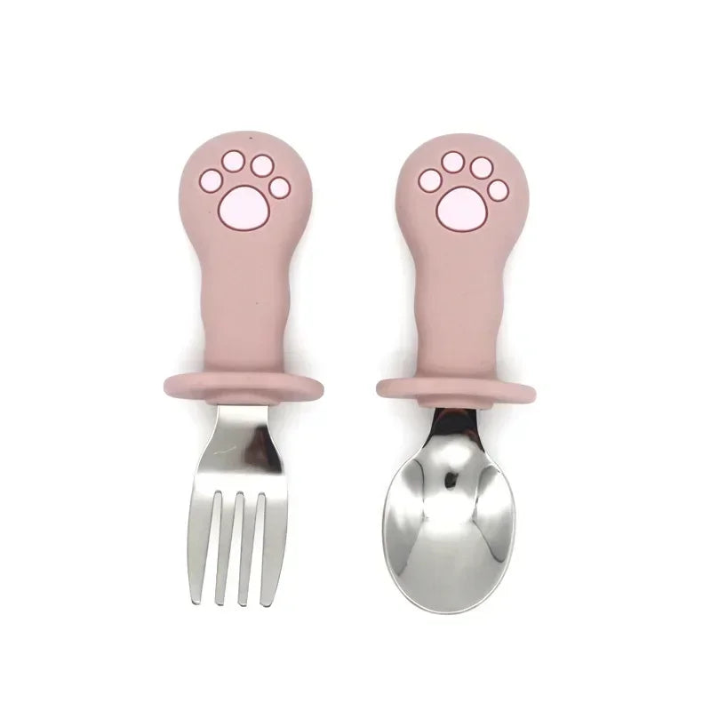 Baby Cartoon Tableware Set - Toddler-Friendly Cutlery - SweetPeaShop