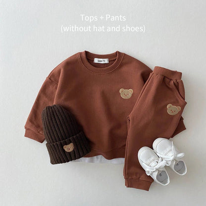 Winter Bear Outfit Set - Toddler Sweatshirt & Pants - SweetPeaShop Exclusive