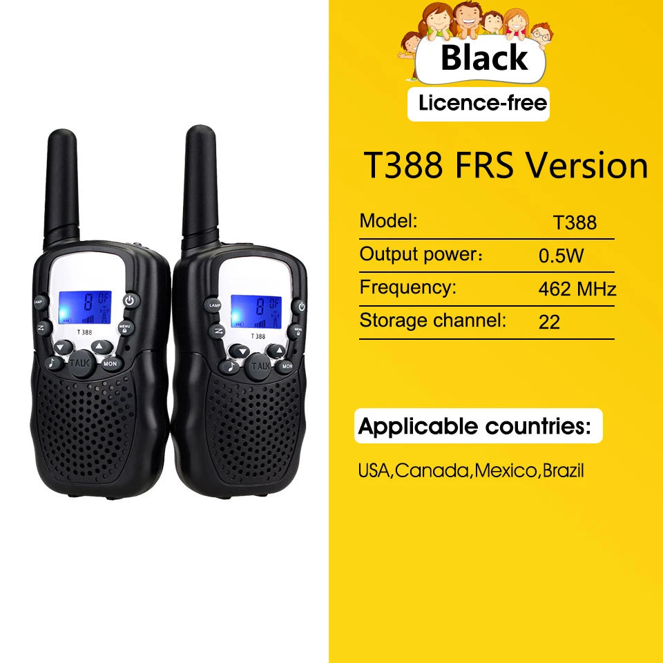 Rechargeable Kids Walkie Talkies - 3km Handheld Radios - SweetPeaShop