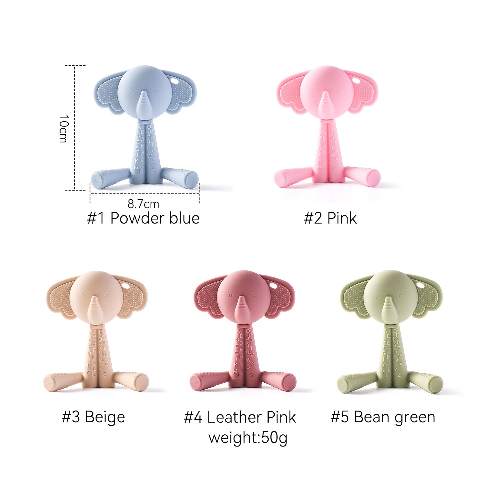 Baby Elephant/ Bear Teether Rattle - SweetPeaShop Exclusive - SweetPeaShop