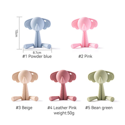 Baby Elephant/ Bear Teether Rattle - SweetPeaShop Exclusive - SweetPeaShop